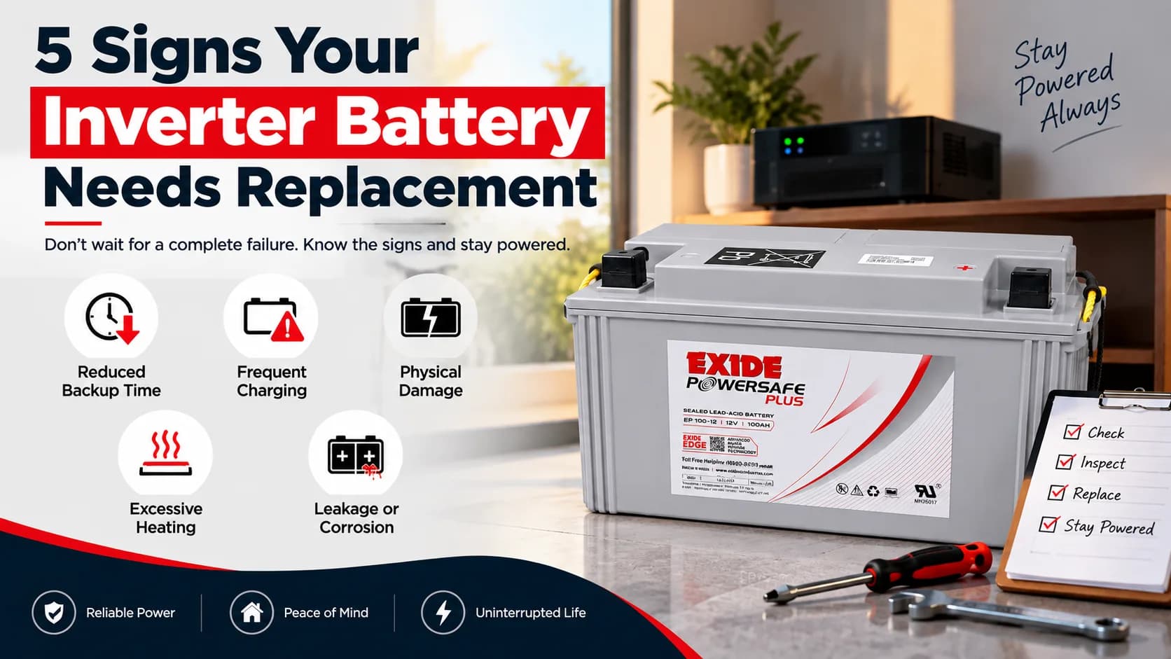 5 Signs Your Inverter Battery Needs Replacement